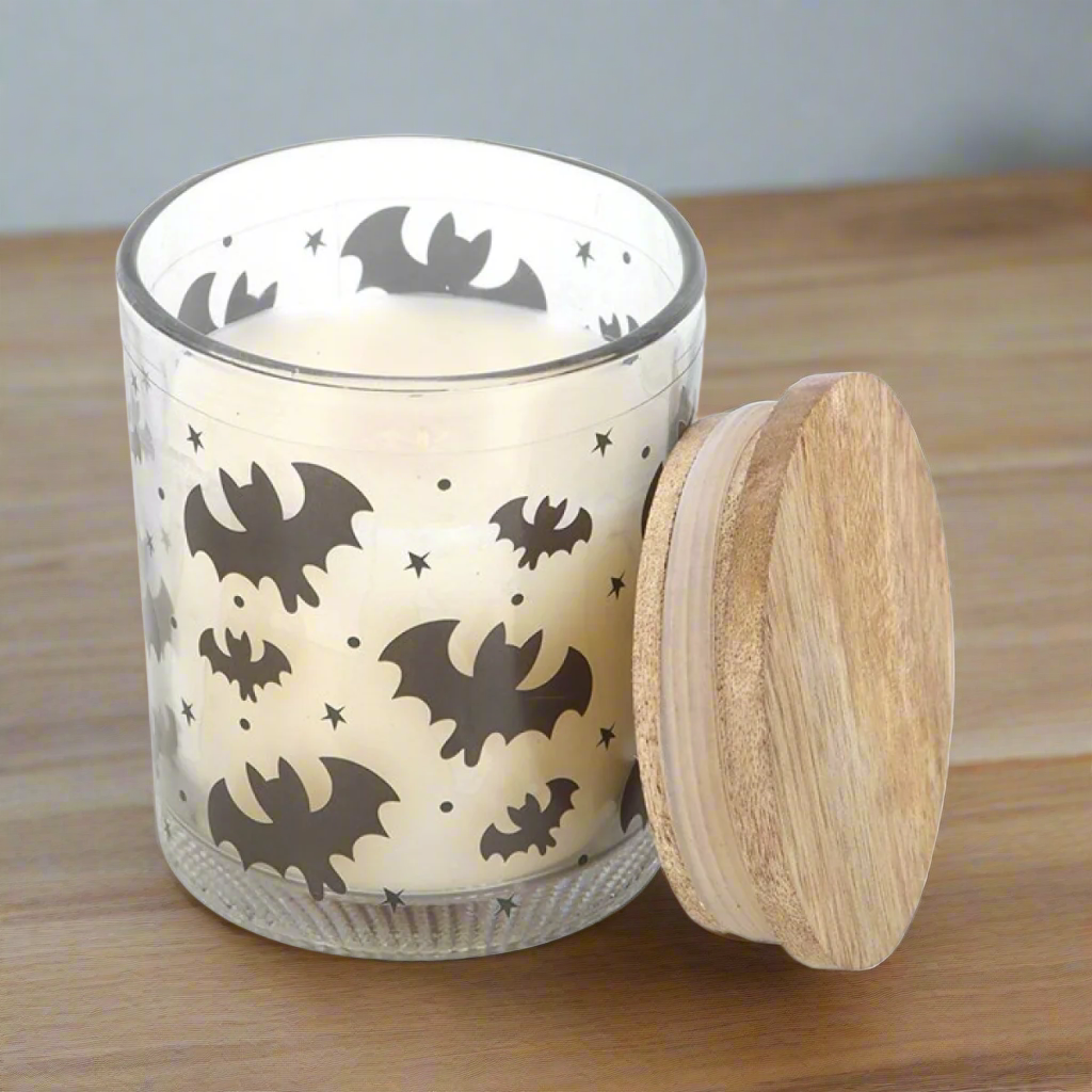 Bat Print Mulberry Candle