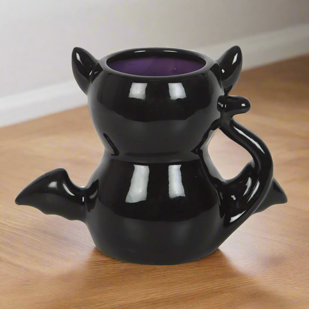 Cute and Creepy Bat Cat Mug