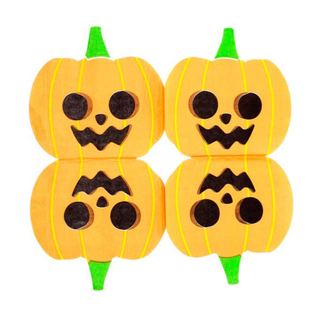 Pack of 12 Napkins - Halloween Pumpkin