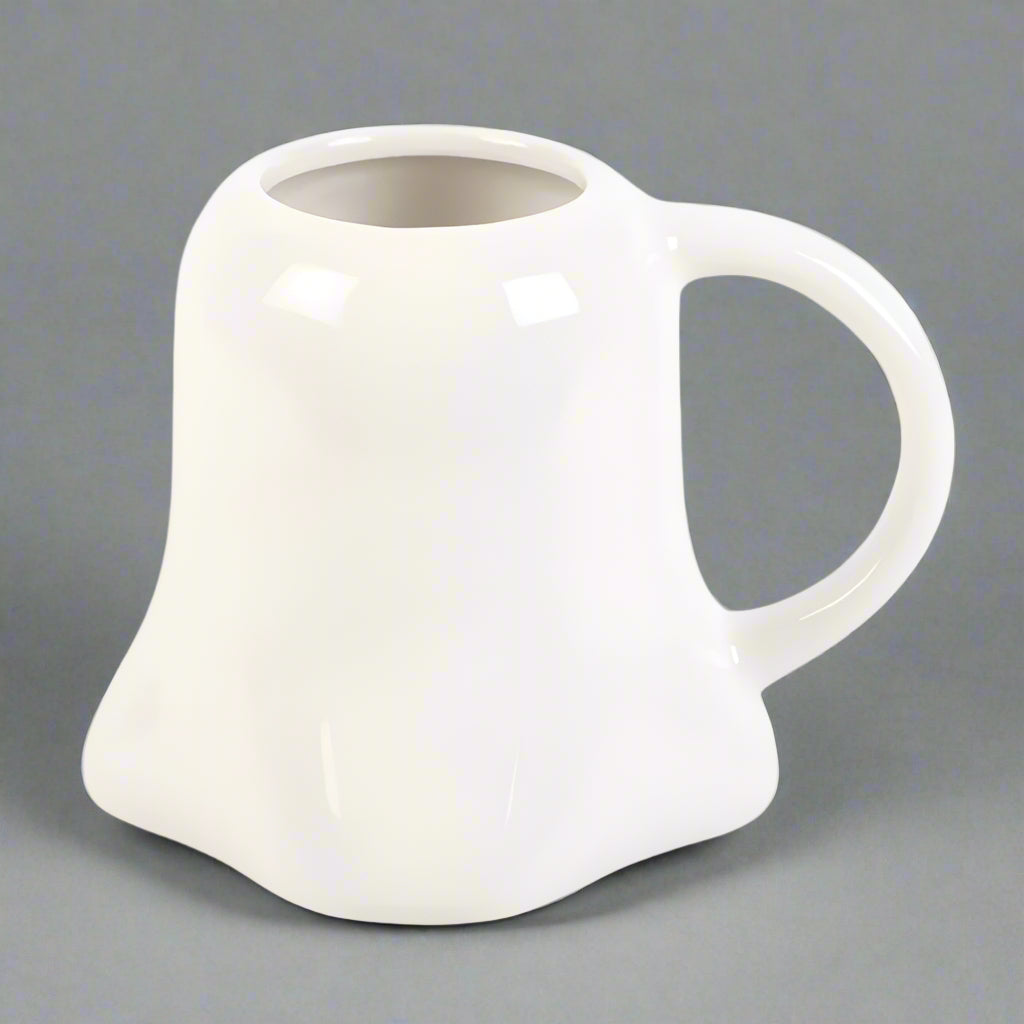 Mr Boo Ghost Shaped Mug with Bow Tie