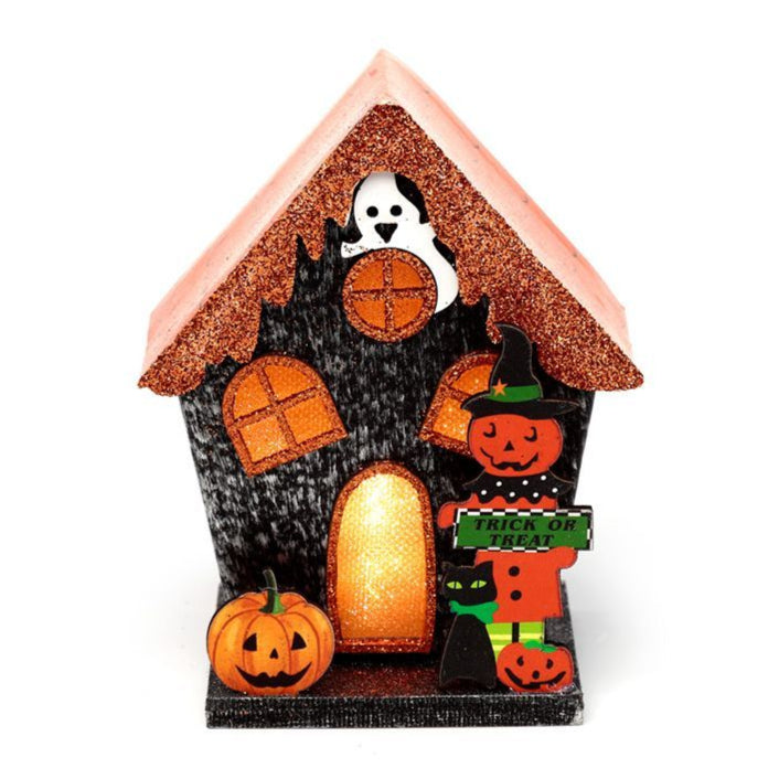 Trick or Treat Pumpkin House Halloween LED Decoration