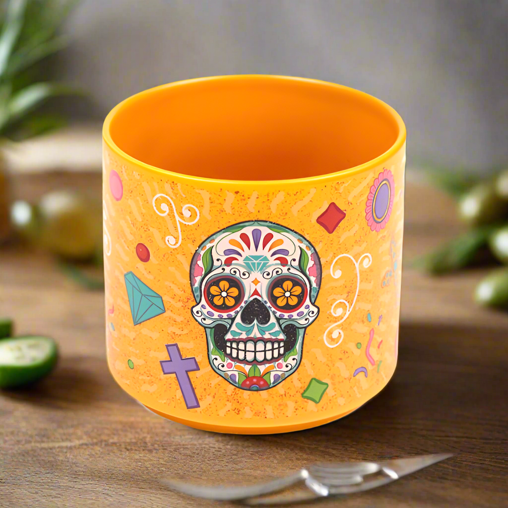 Large Porcelain Mug - Day of the Dead Sugar Skull