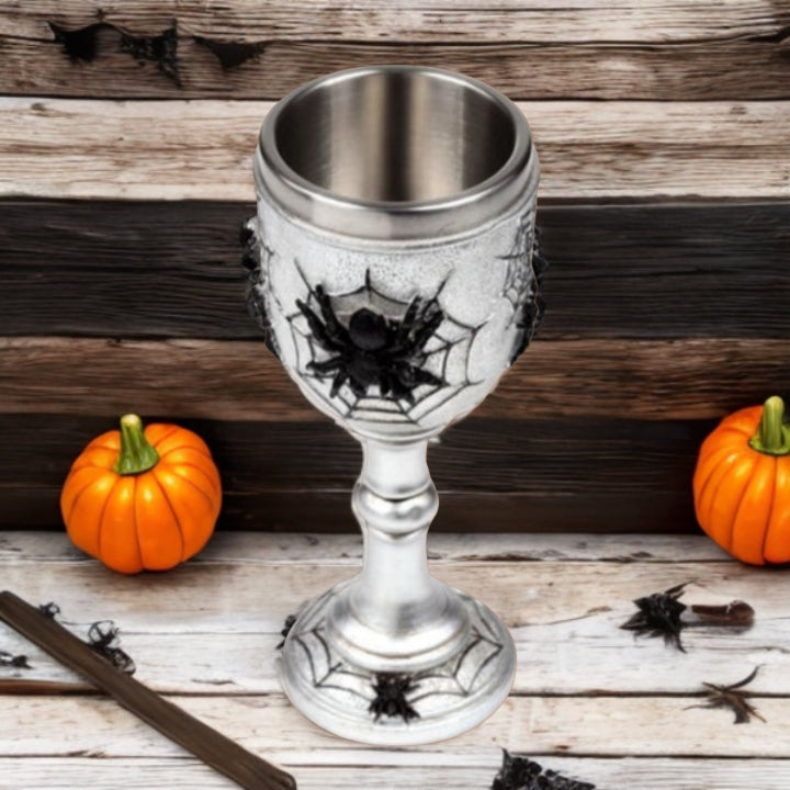 Decorative Spider Web Goblet