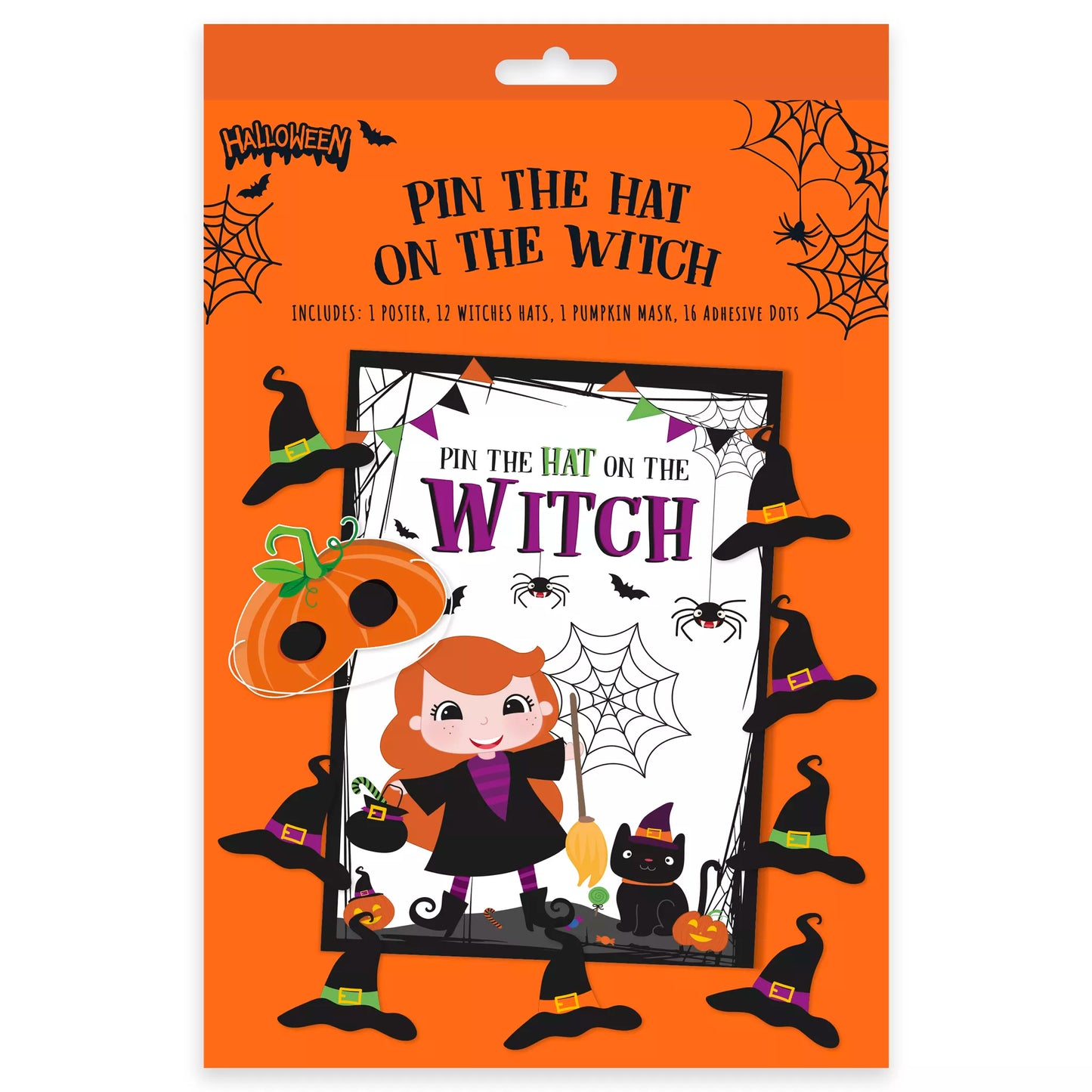 Pin The Hat On The Witch - Halloween Party Game