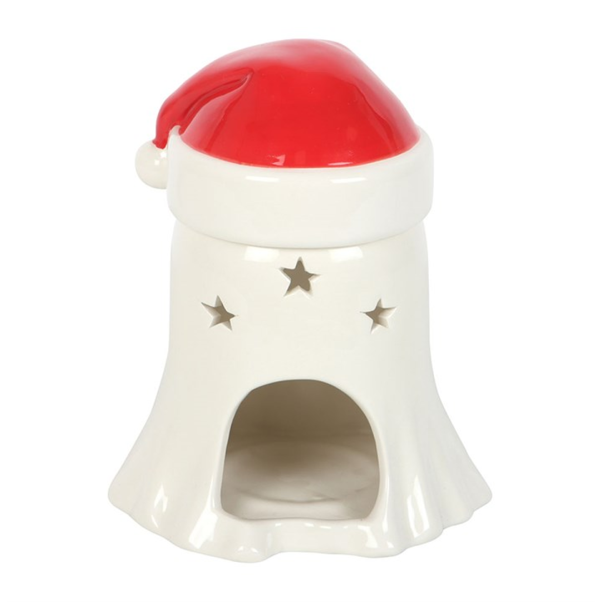Ghost with Santa Hat Oil Burner and Wax Warmer
