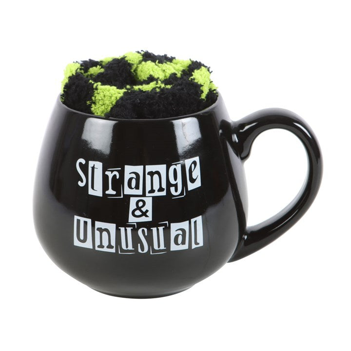 Strange & Unusual Mug and Socks Set - Gothic Gift Bundle