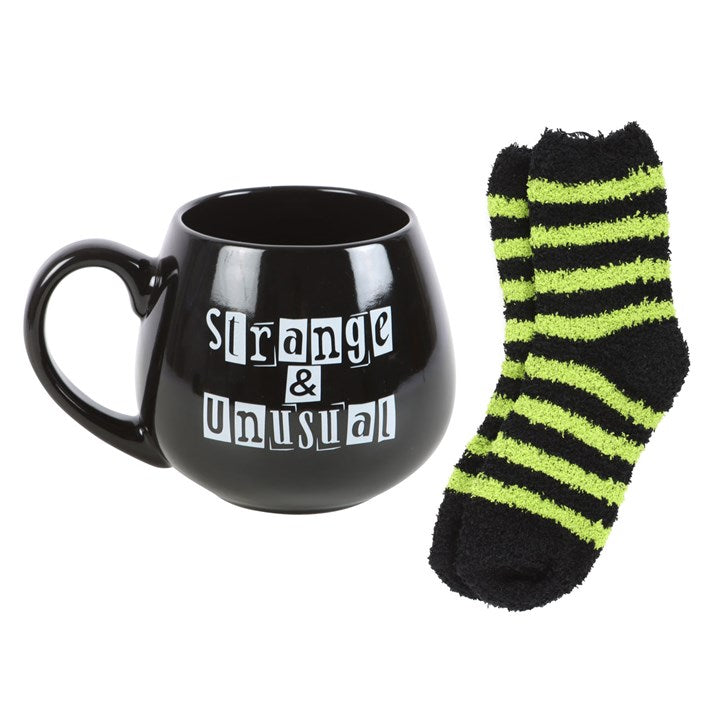 Strange & Unusual Mug and Socks Set - Gothic Gift Bundle