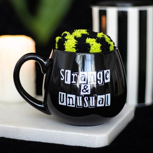 Strange & Unusual Mug and Socks Set - Gothic Gift Bundle