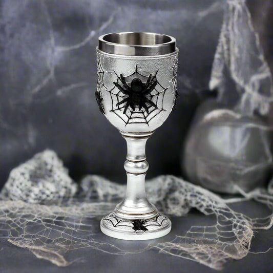 Decorative Spider Web Goblet