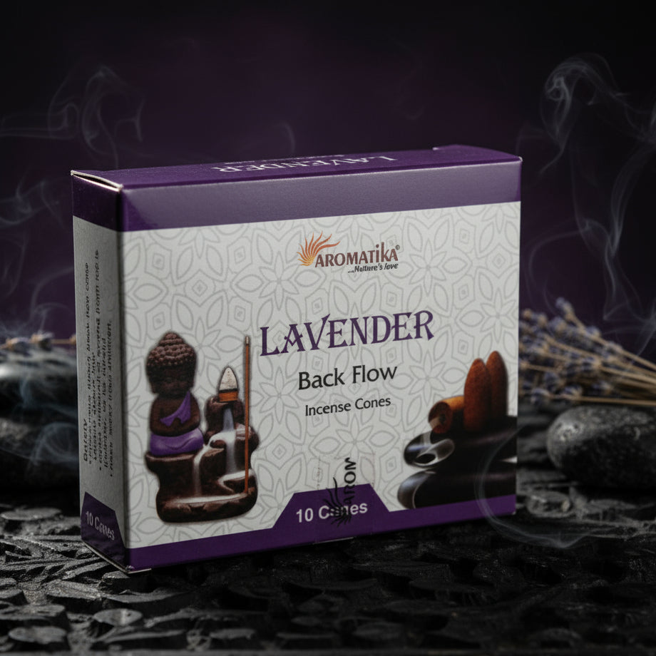 Aromatika Backflow Incense Cones - Lavender