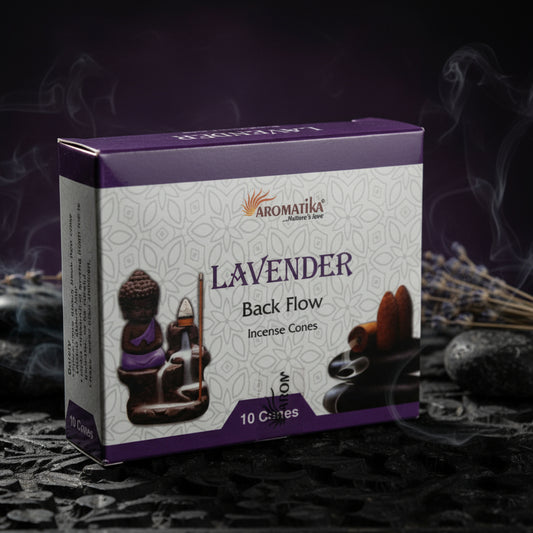 Aromatika Backflow Incense Cones - Lavender