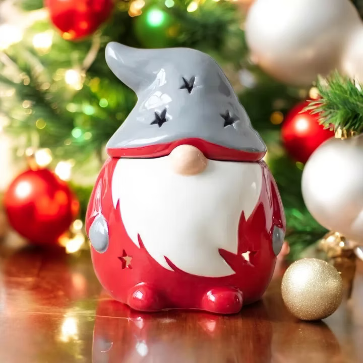 Red & Grey Christmas Gonk Wax/Oil Burner