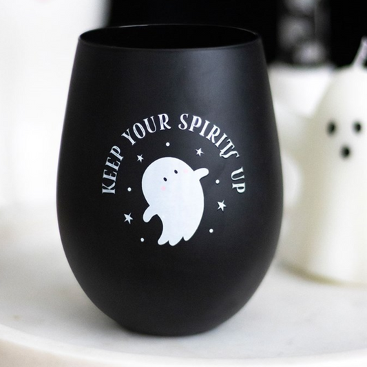 Keep Your Spirits Up Stemless Ghost Glass