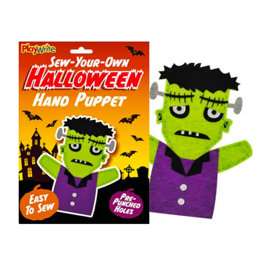 Sew Your Own Halloween Felt Hand Puppet - Frankenstein
