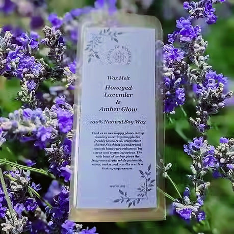 Honeyed Lavender & Amber Glow Handmade Wax Melt
