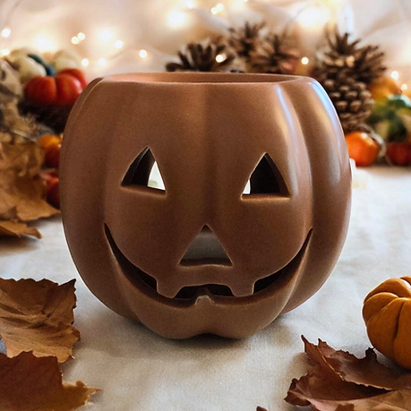 Pumpkin Shaped Wax/Oil Burner - Orange