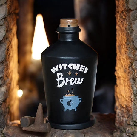 Witches Brew Potion Bottle Halloween Incense Cone Burner