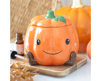 Cute Smiling Pumpkin Oil Burner / Wax Warmer